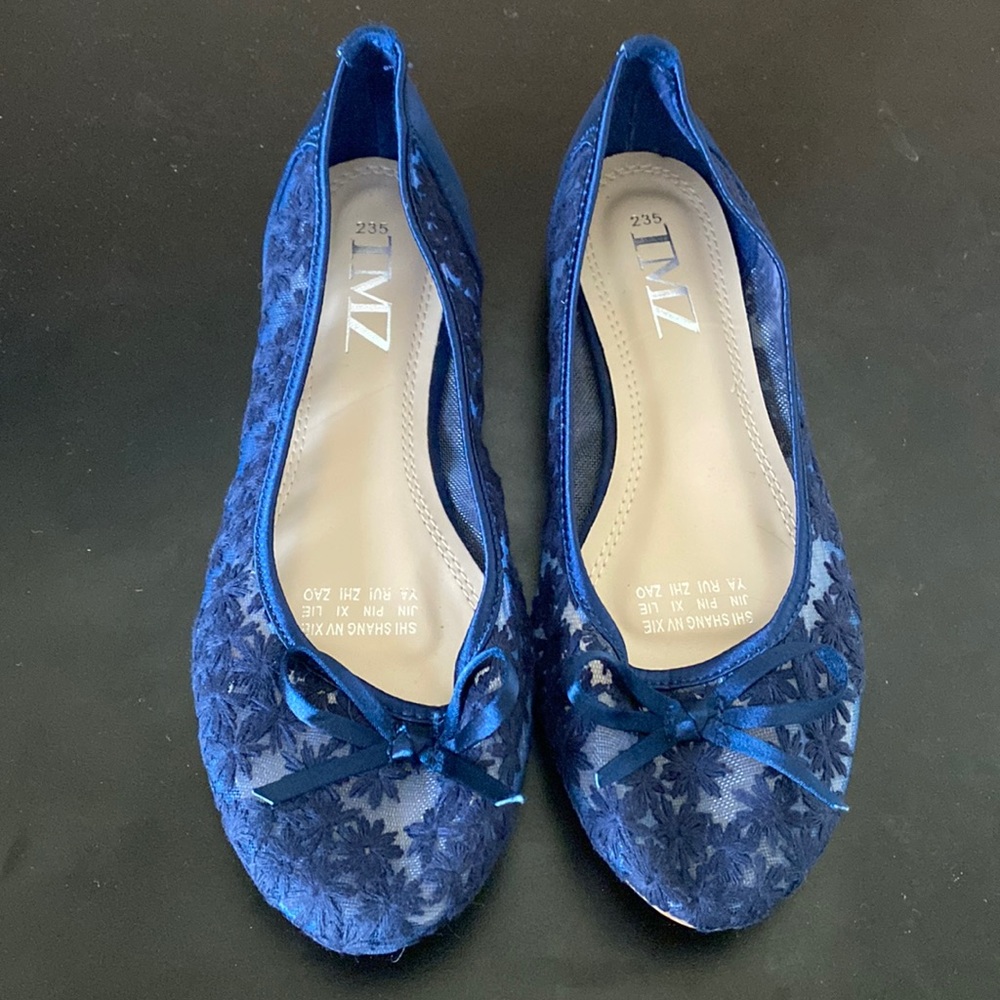 Women's Shoe Floral Breathable Crochet Lace Flats, Size:US 6.5, Brand new
